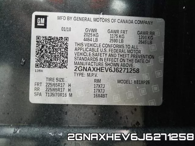 2GNAXHEV6J6271258 фото 2