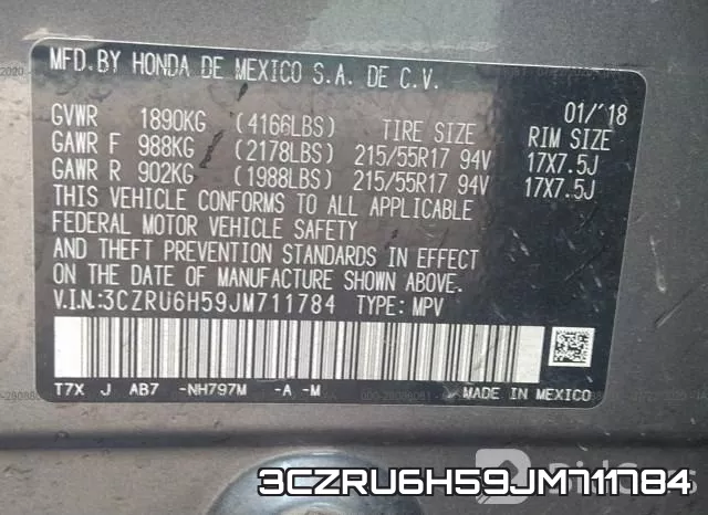 3CZRU6H59JM711784 фото 9