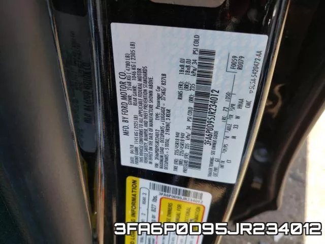 3FA6P0D95JR234012 фото 2