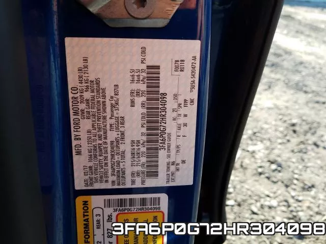 3FA6P0G72HR304098 фото 2