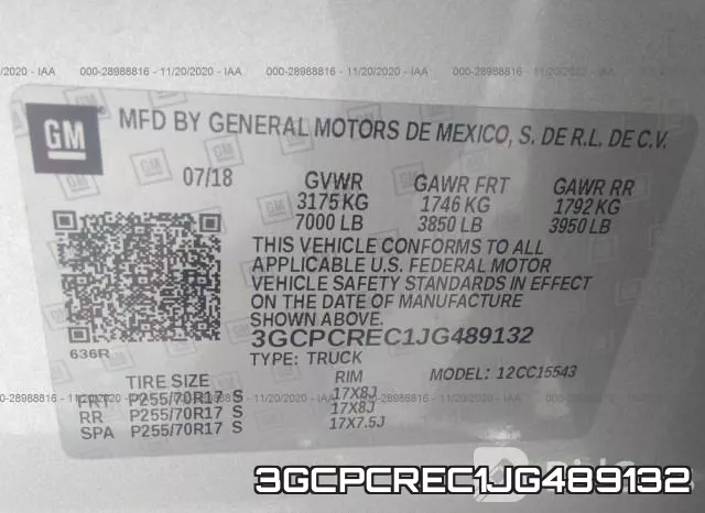 3GCPCREC1JG489132 фото 9