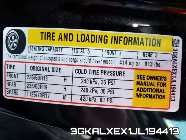 3GKALXEX1JL194413 фото 2