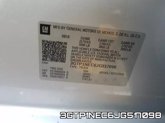 3GTP1NEC6JG517098 фото 2