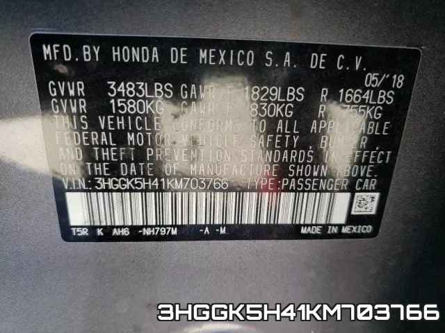 3HGGK5H41KM703766 фото 2
