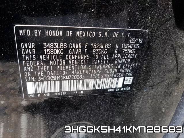 3HGGK5H41KM728683 фото 2