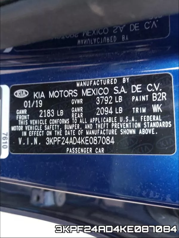 3KPF24AD4KE087084 фото 2