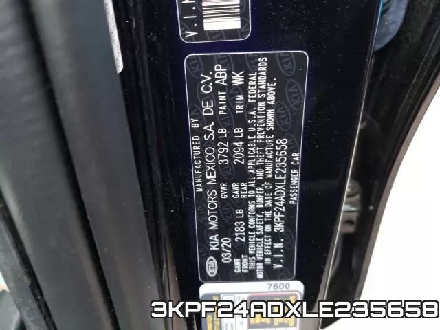 3KPF24ADXLE235658 фото 2