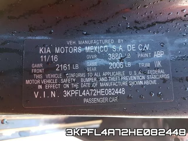 3KPFL4A72HE082448 фото 2