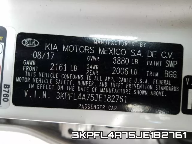 3KPFL4A75JE182761 фото 2