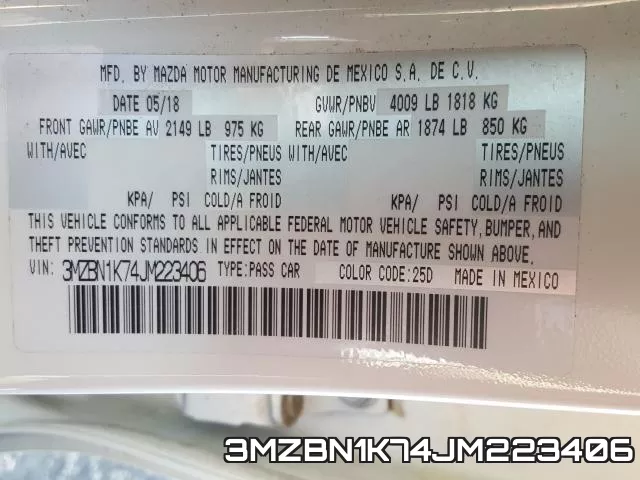 3MZBN1K74JM223406 фото 2
