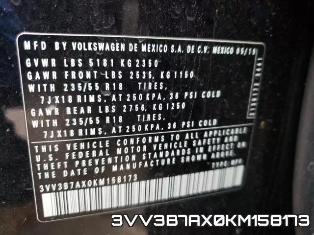 3VV3B7AX0KM158173 фото 2