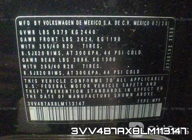3VV4B7AX8LM113147 фото 9