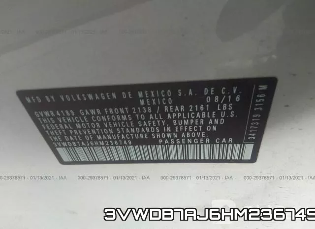 3VWDB7AJ6HM236749 фото 10