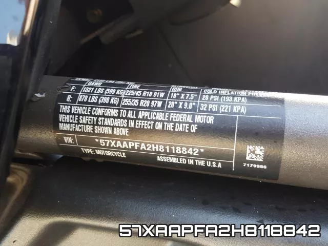 57XAAPFA2H8118842 фото 2