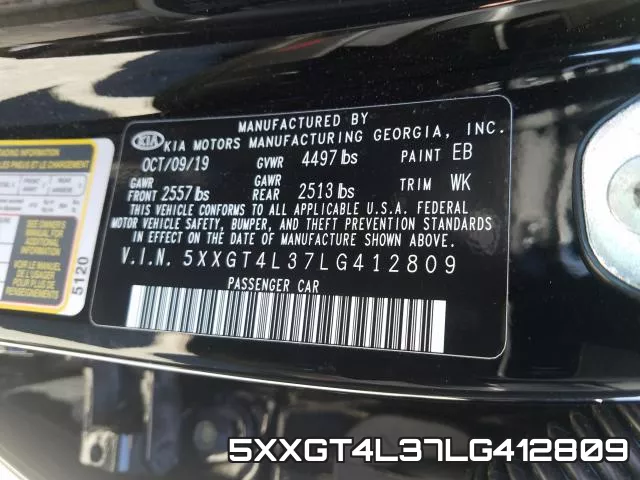 5XXGT4L37LG412809 фото 2