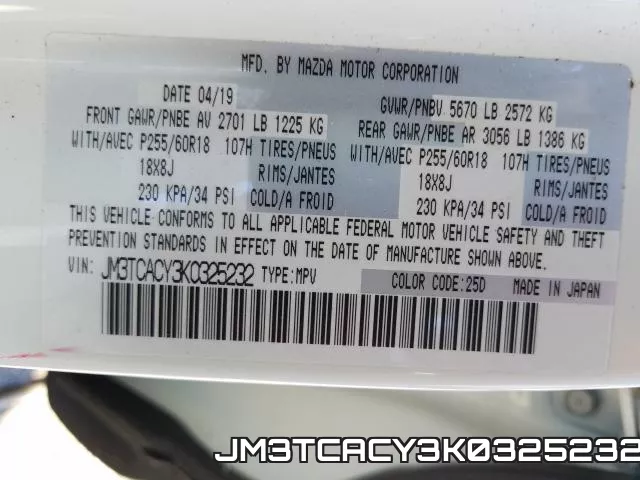 JM3TCACY3K0325232 фото 2