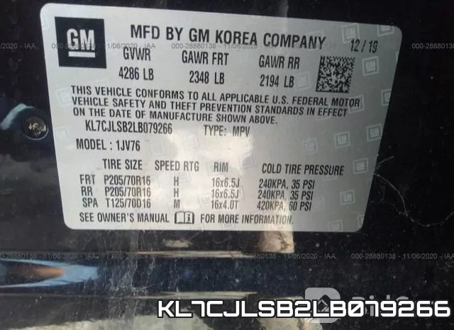 KL7CJLSB2LB079266 фото 10
