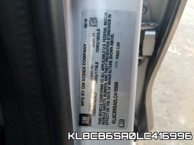 KL8CB6SA0LC416996 фото 2