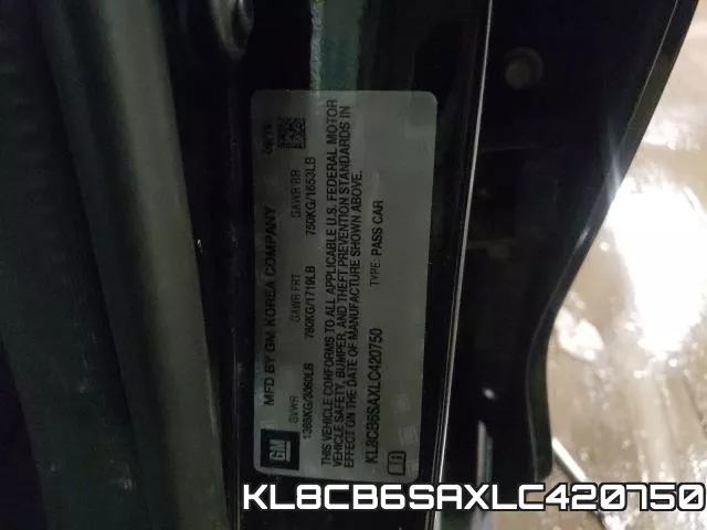 KL8CB6SAXLC420750 фото 2
