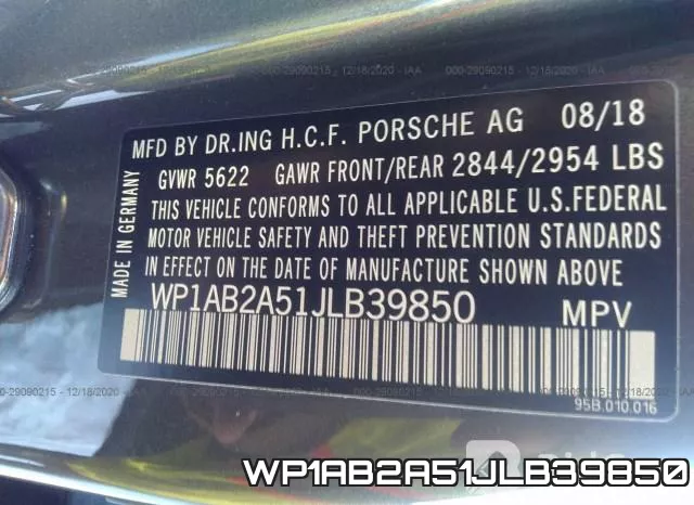 WP1AB2A51JLB39850 фото 10