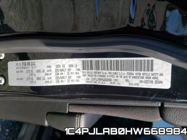 1C4PJLAB0HW668984 фото 2