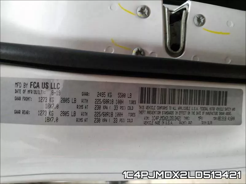 1C4PJMDX2LD513421 фото 2
