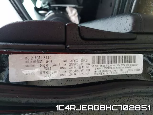 1C4RJEAG8HC702851 фото 2