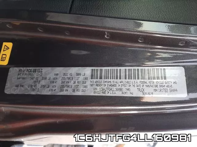 1C6HJTFG4LL160981 фото 2