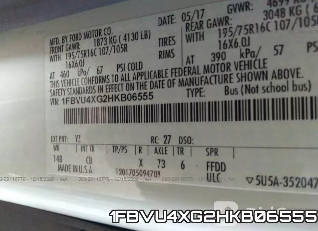 1FBVU4XG2HKB06555 фото 10