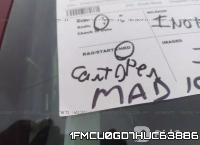 1FMCU0GD7HUC63886 фото 2