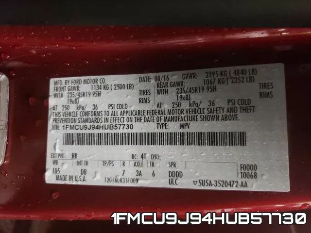 1FMCU9J94HUB57730 фото 2