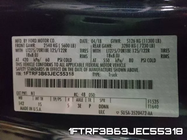1FTRF3B63JEC55318 фото 2