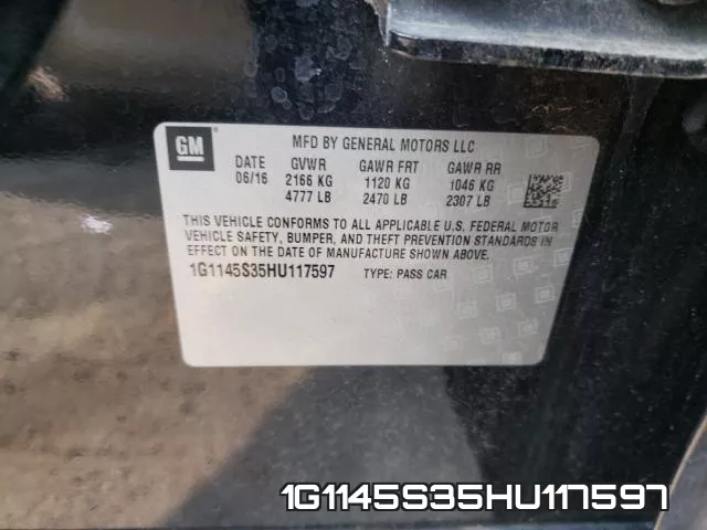 1G1145S35HU117597 фото 2