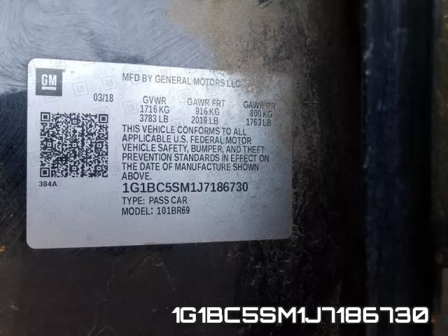 1G1BC5SM1J7186730 фото 2