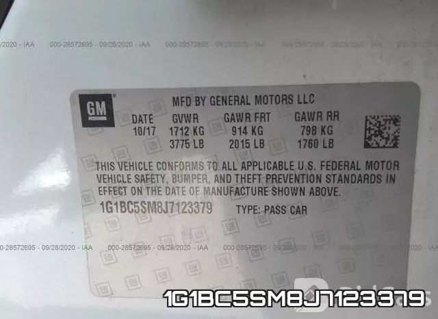 1G1BC5SM8J7123379 фото 10