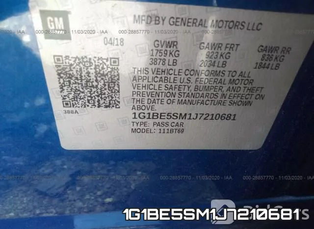 1G1BE5SM1J7210681 фото 10