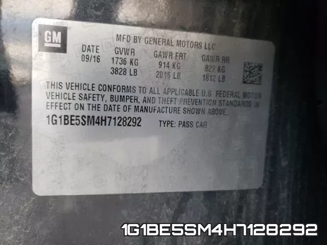 1G1BE5SM4H7128292 фото 2