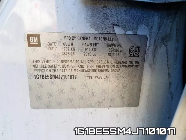 1G1BE5SM4J7101017 фото 2