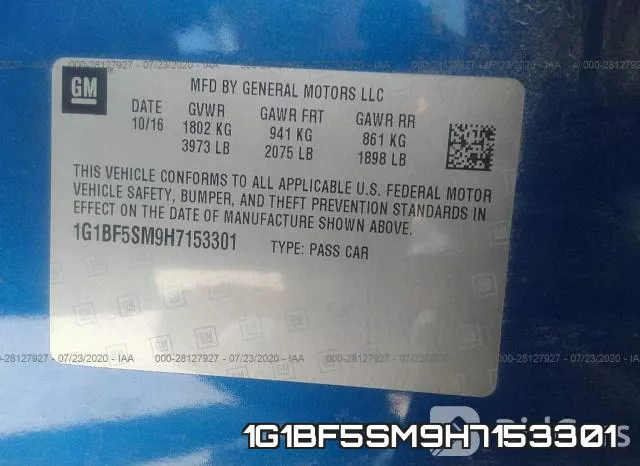 1G1BF5SM9H7153301 фото 8