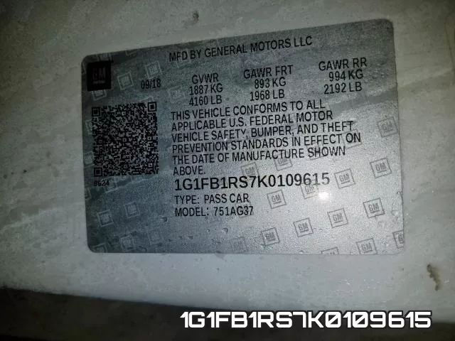 1G1FB1RS7K0109615 фото 2