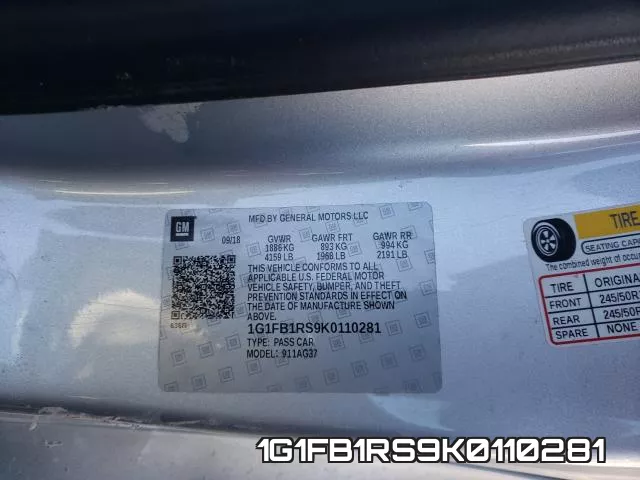 1G1FB1RS9K0110281 фото 2