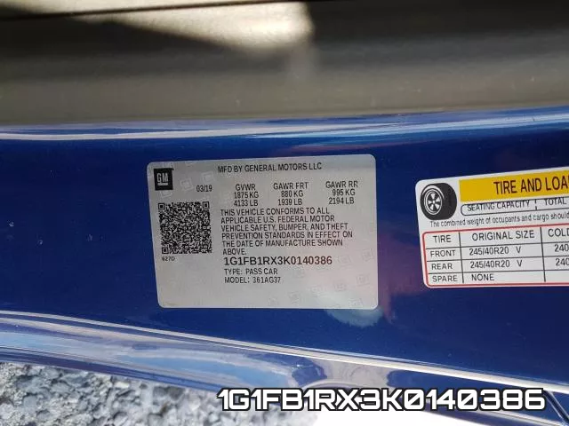 1G1FB1RX3K0140386 фото 2