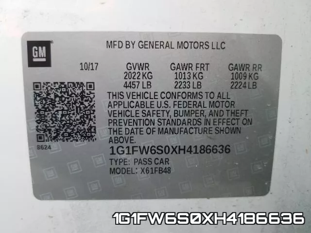 1G1FW6S0XH4186636 фото 2