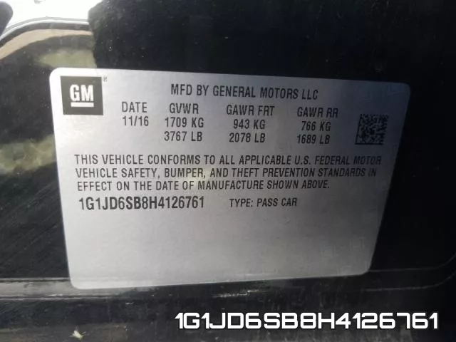 1G1JD6SB8H4126761 фото 2