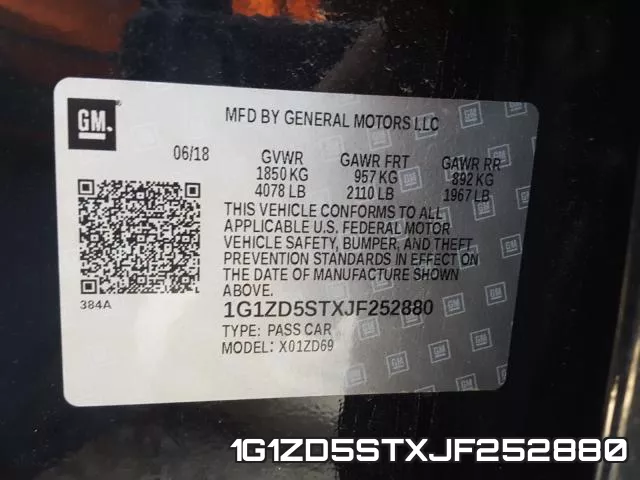 1G1ZD5STXJF252880 фото 2