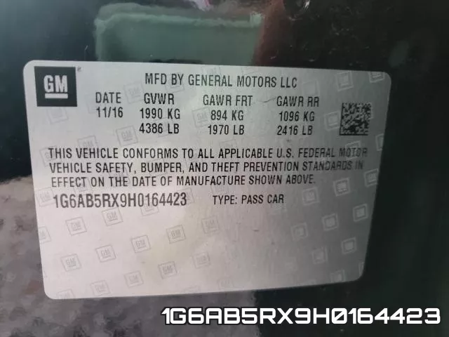 1G6AB5RX9H0164423 фото 2
