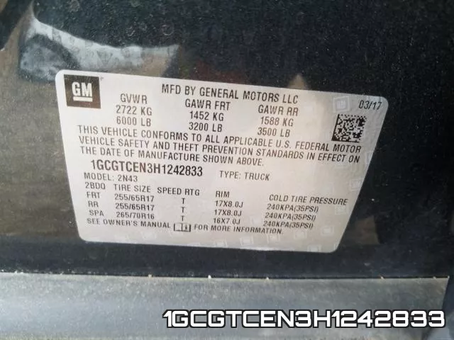 1GCGTCEN3H1242833 фото 2
