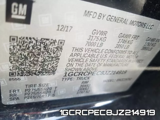 1GCRCPEC8JZ214919 фото 2