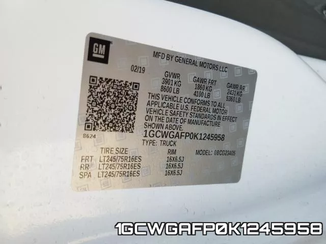 1GCWGAFP0K1245958 фото 2