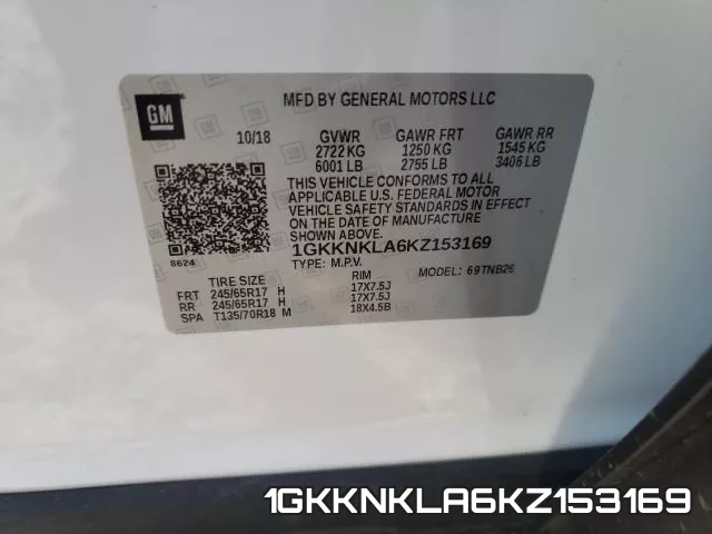 1GKKNKLA6KZ153169 фото 2